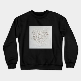 " The white heart of the scraper " collage artwork Crewneck Sweatshirt